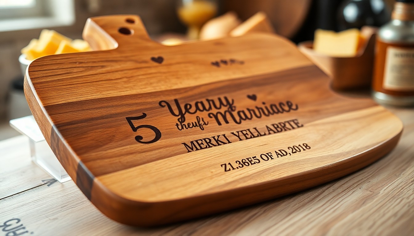 Cadeaux mémorables pour vos noces de bois