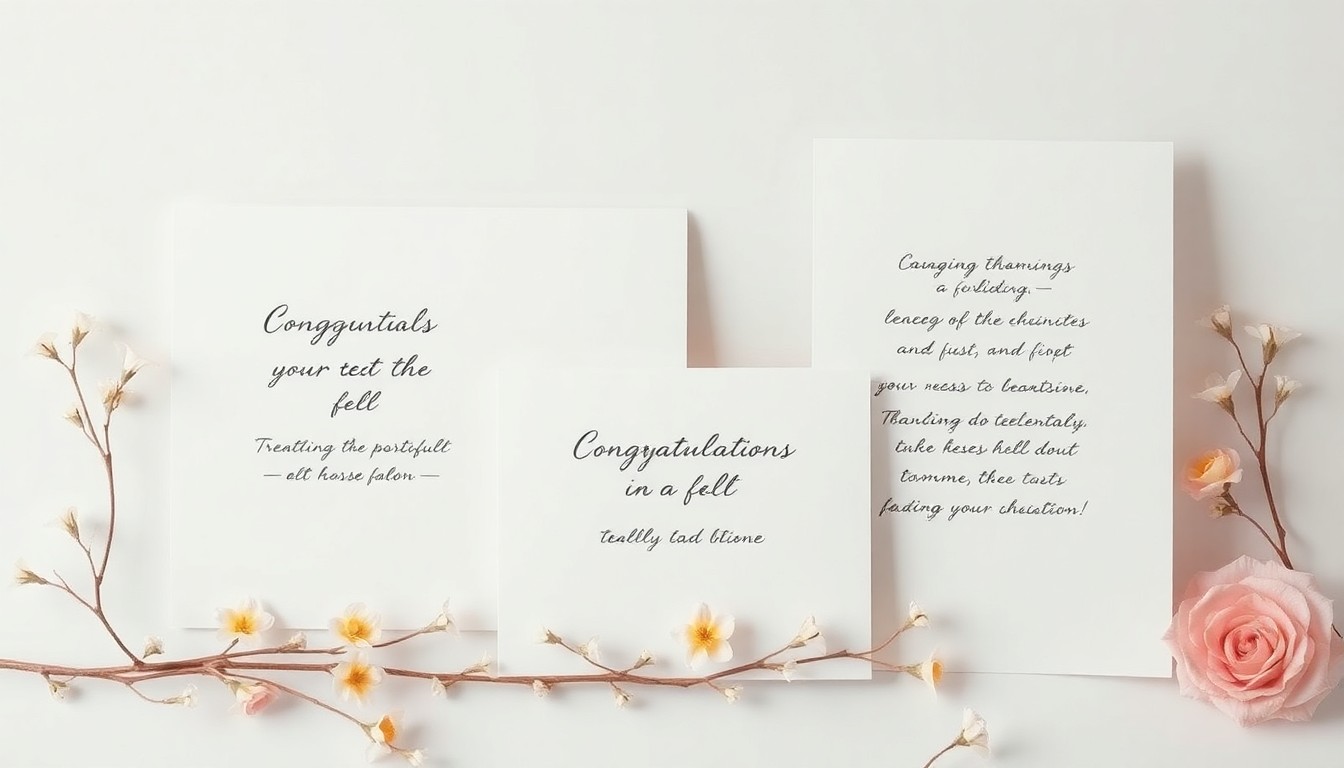 Pourquoi des félicitations mariage inoubliables