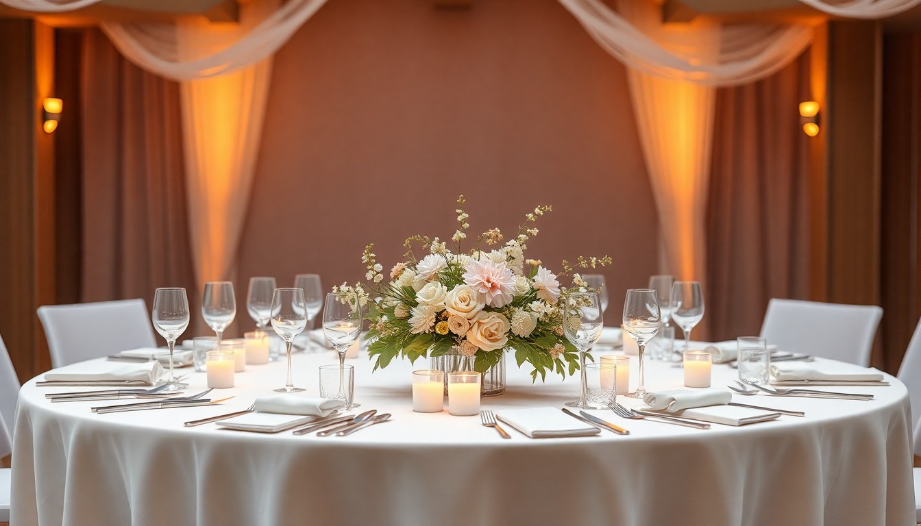 Poser les bases  définir lambiance et le thème de votre salle de mariage