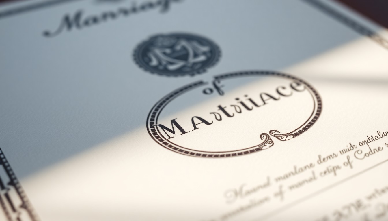 Quest-ce quun acte de mariage  définition, rôle et signification légale