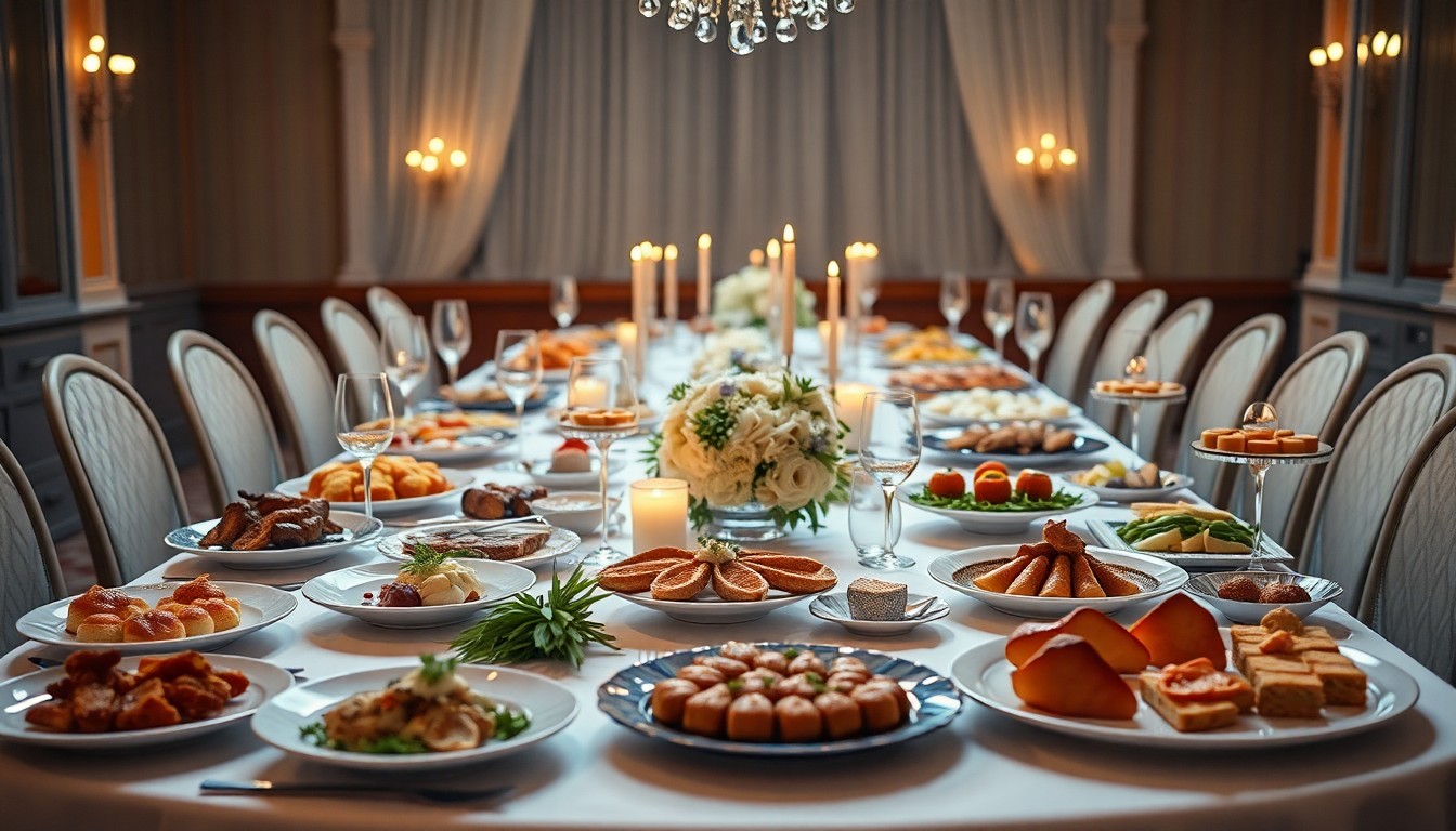 Traiteur mariage : créer un repas mémorable, du cocktail au dessert