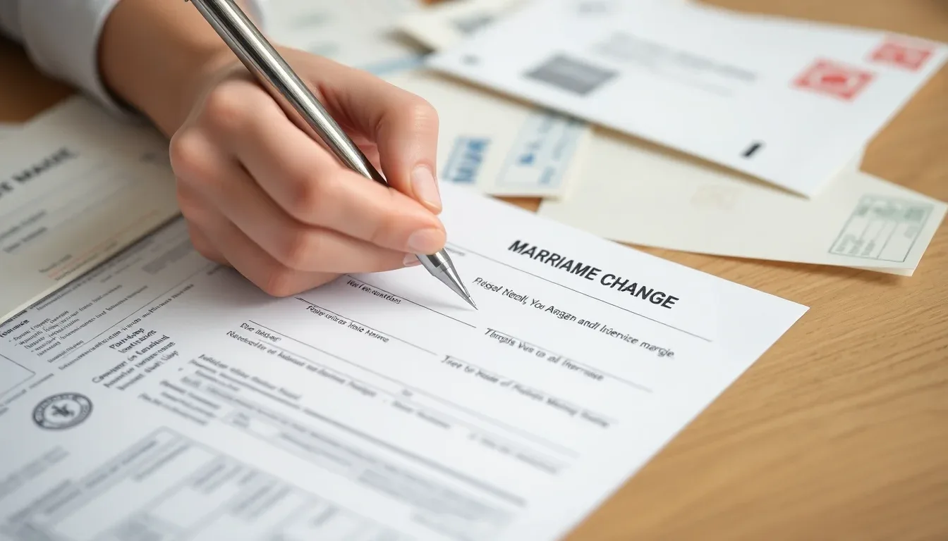 Comment gérer le changement de nom après le mariage civil 