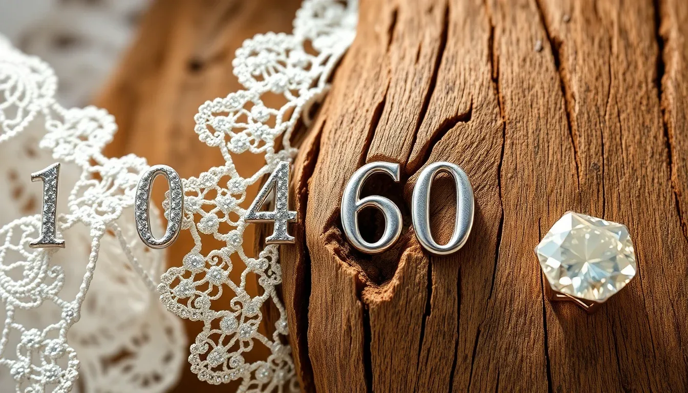 Liste complète des noces de mariage de 1 à 60 ans