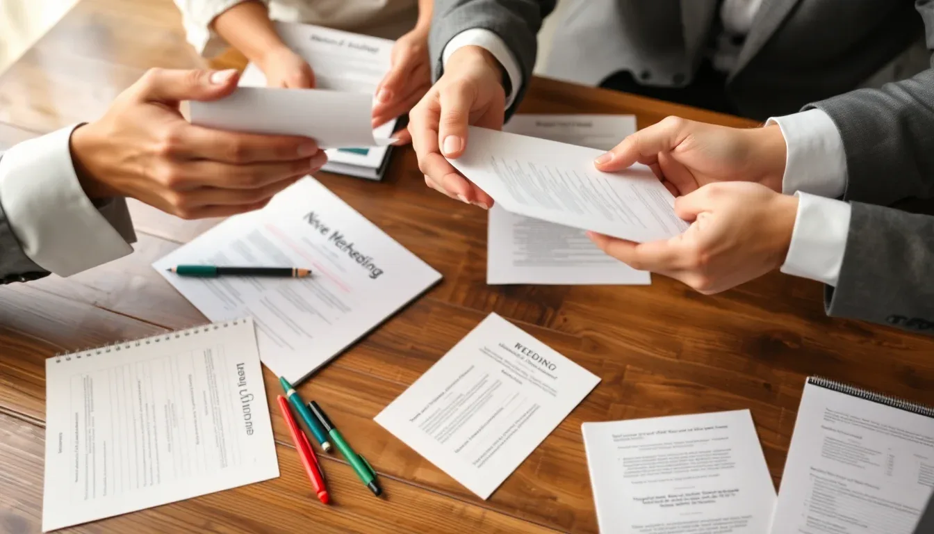 Processus de collaboration les étapes de préparation avec votre officiant